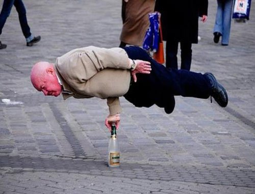 Elderly Man Planking