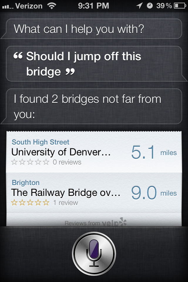 Weird Siri Response #1